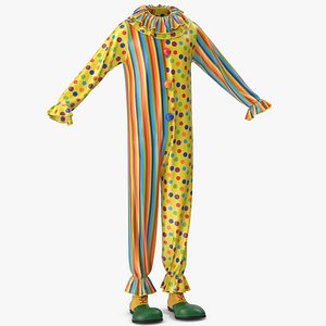 Clown Costume with Shoes v 5 3D model