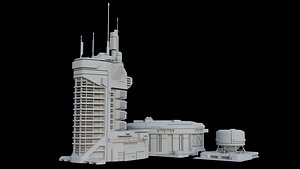 Sci-Fi Industrial Complex 3D model