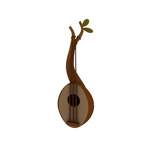 wooden gittern 3D model