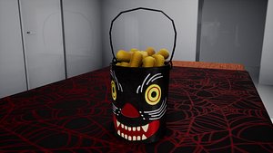 3D furniture october decorative bucket model