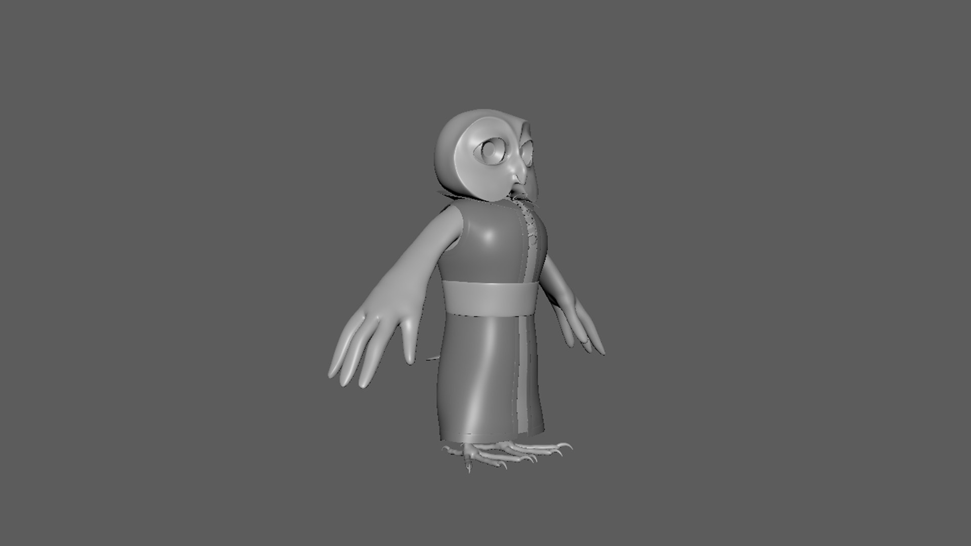 Cartoon Owl- base mesh model - TurboSquid 2183166