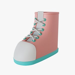 Shoe minimal 3D illustration 3D model