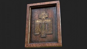 A kiosk for an ancient cross 3D model