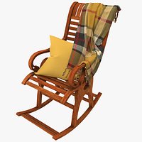 Rocking Chair With Textile