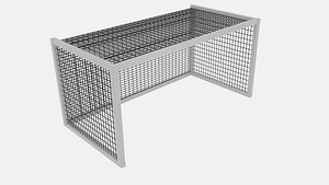soccer goal net square 3D model