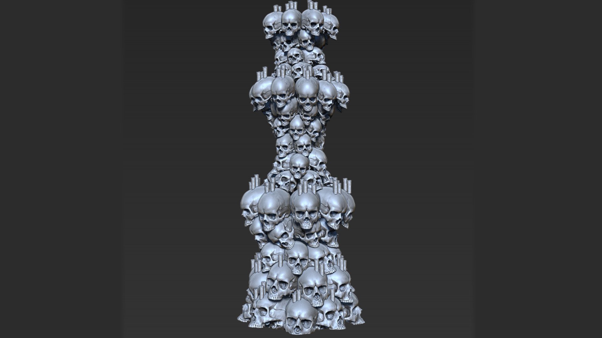3D Model Skull Tower - TurboSquid 2212899