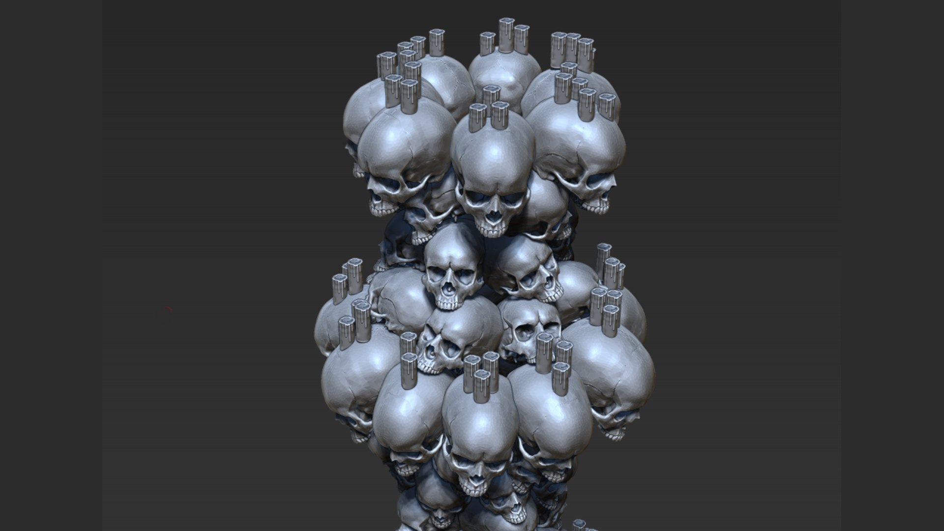 3D Model Skull Tower - TurboSquid 2212899