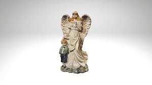 Guardian Angel Figurine Decorative Spiritual 3D Model