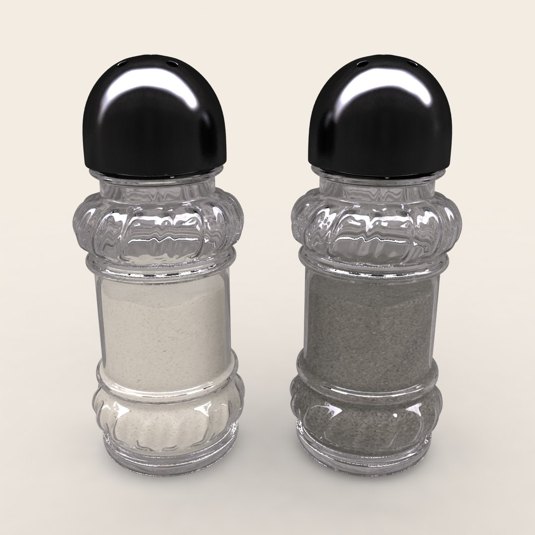 Salt Pepper Shaker Set 3d 3ds