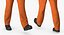 builder wearing orange long 3D model