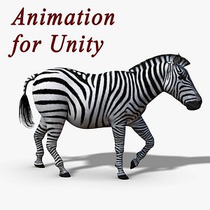 zebra rigged unity3d 3D model