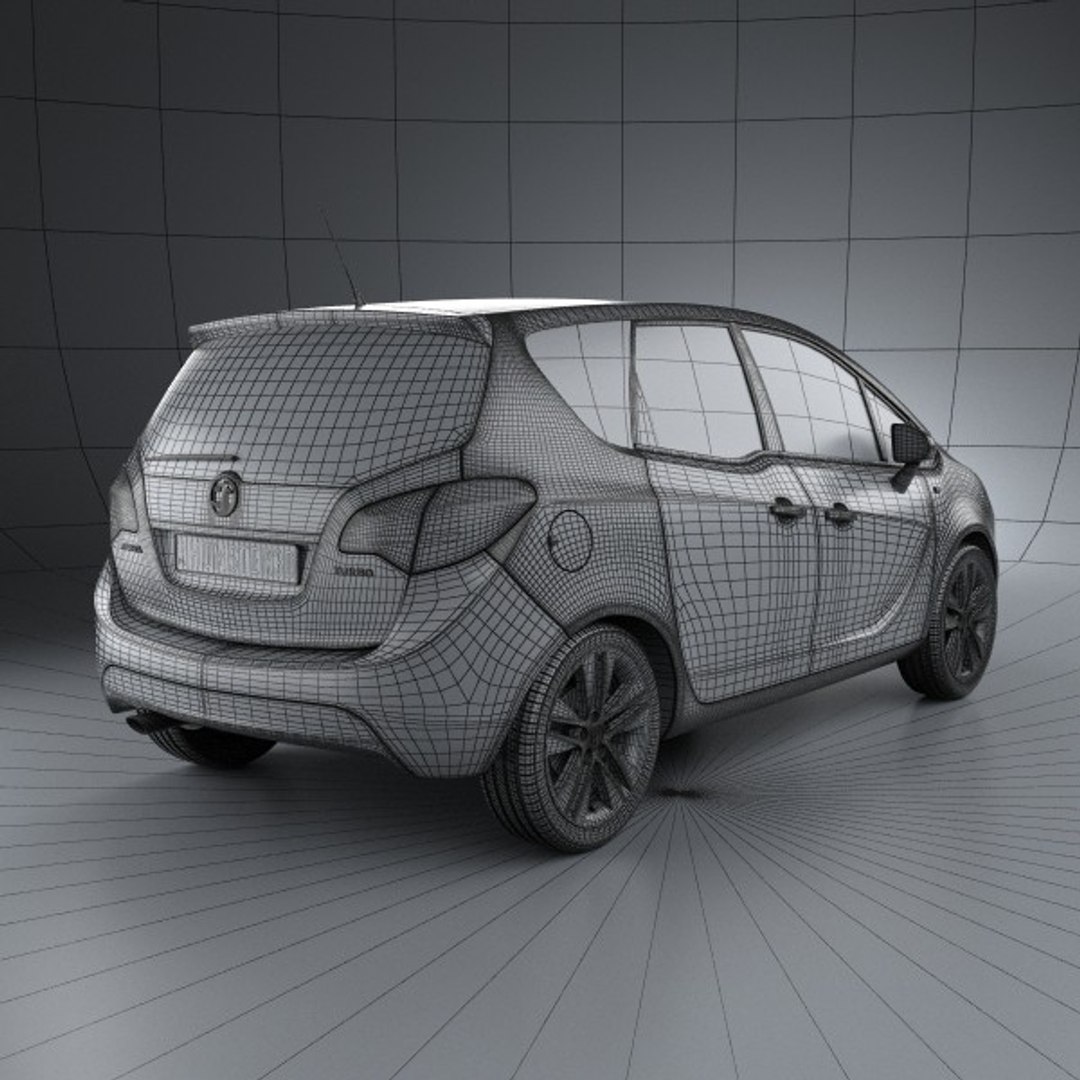 3d vauxhall meriva 2011