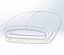 Druckguss-Lufthutze für Dragster im Maßstab 1:25