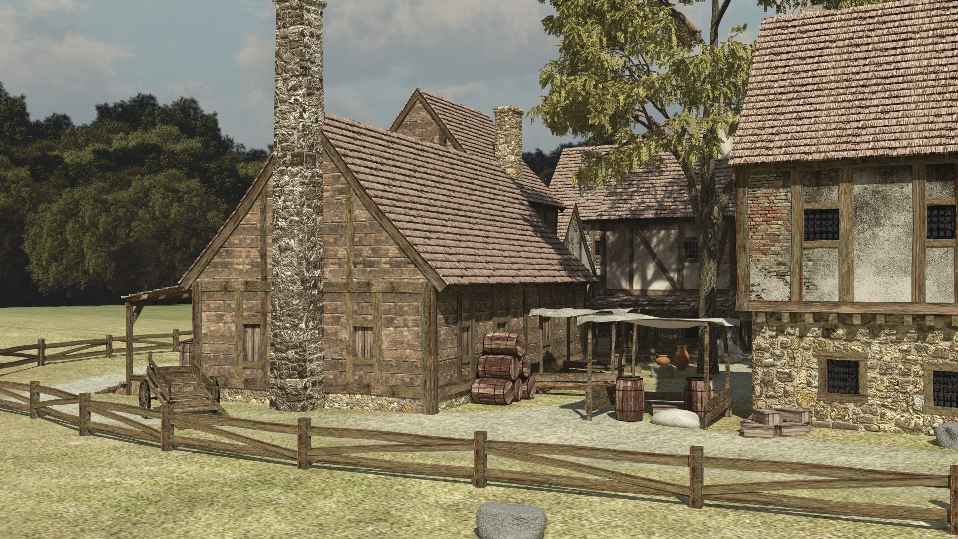 European Medieval Village 3D model https://p.turbosquid.com/ts-thumb/BI/ErMQ5A/Jq/8/jpg/1680540497/1920x1080/fit_q87/b1c2deabc0dc71a13dfb6314a32785cead196129/8.jpg