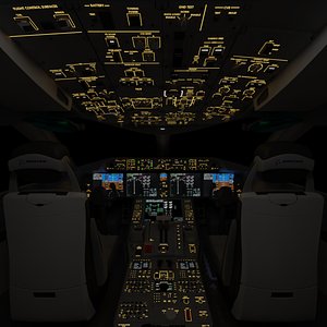 Boeing 787 Cockpit - Flightdeck 3D model