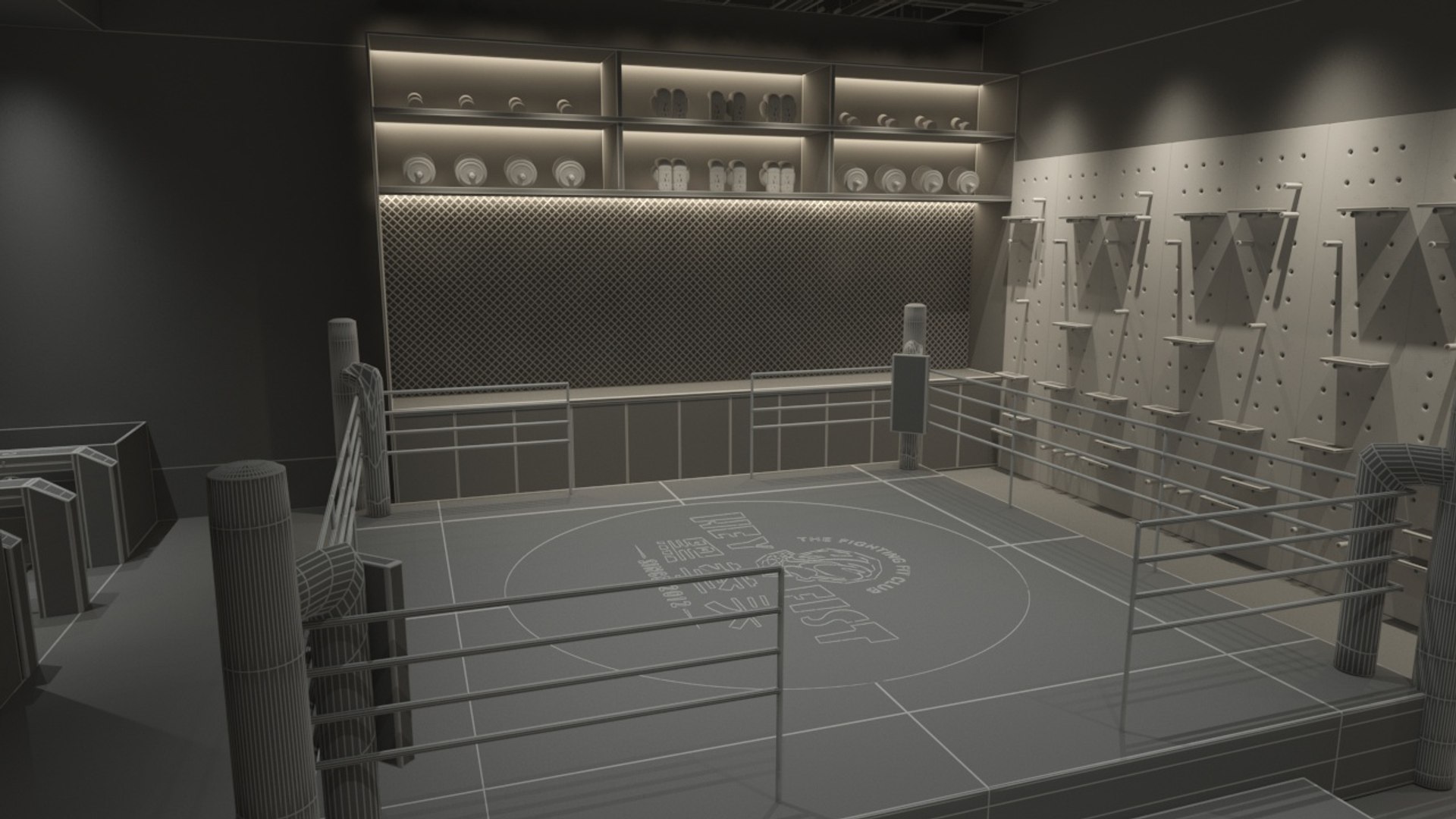 3D Boxing Arena 2 - TurboSquid 2096397