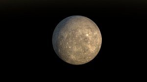 3D Photorealistic Mercury 3D Model