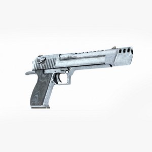 3D Modern weapon large caliber pistol model