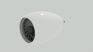 turbo jet engine 3D model
