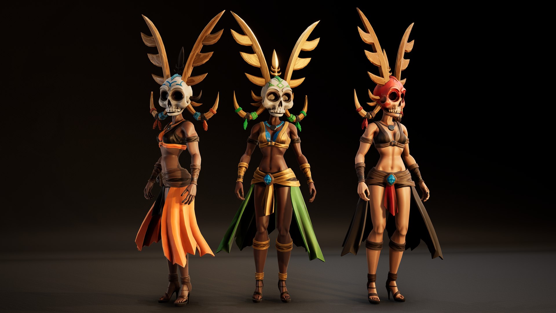 Stylized Female Horror 1 3D Model - TurboSquid 2322847