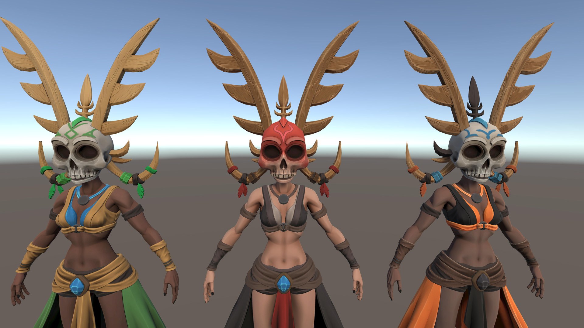 Stylized Female Horror 1 3D Model - TurboSquid 2322847
