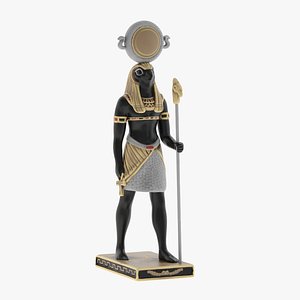 Falcon-God Horus Statue 3D model