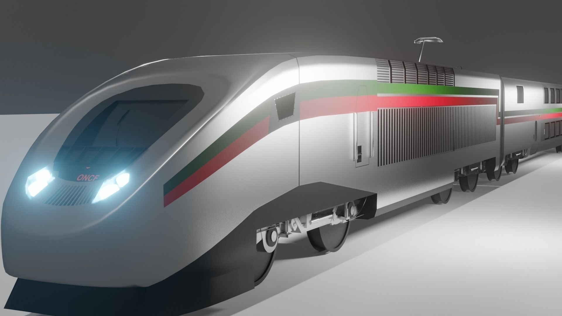 3D Model TGV TRAIN Alboraq ONCF 3D Model - TurboSquid 1835500