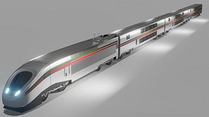 3D model TGV TRAIN alboraq ONCF 3D model