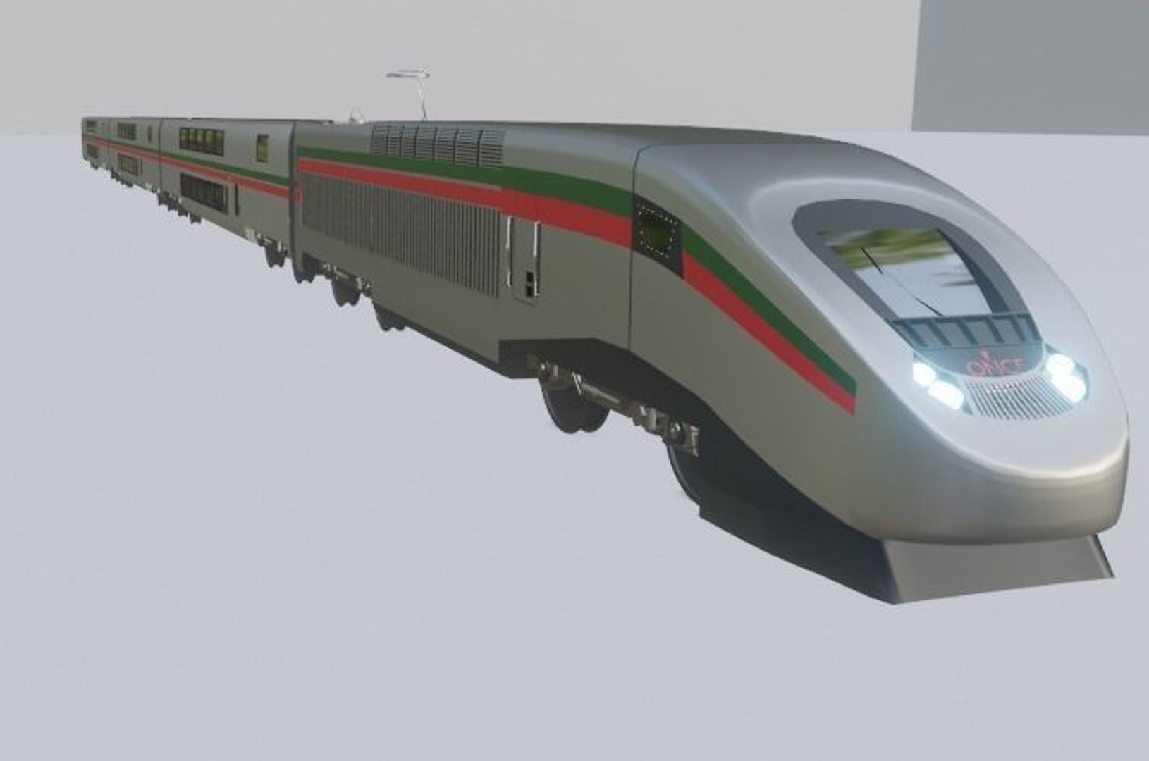 3D Model TGV TRAIN Alboraq ONCF 3D Model - TurboSquid 1835500
