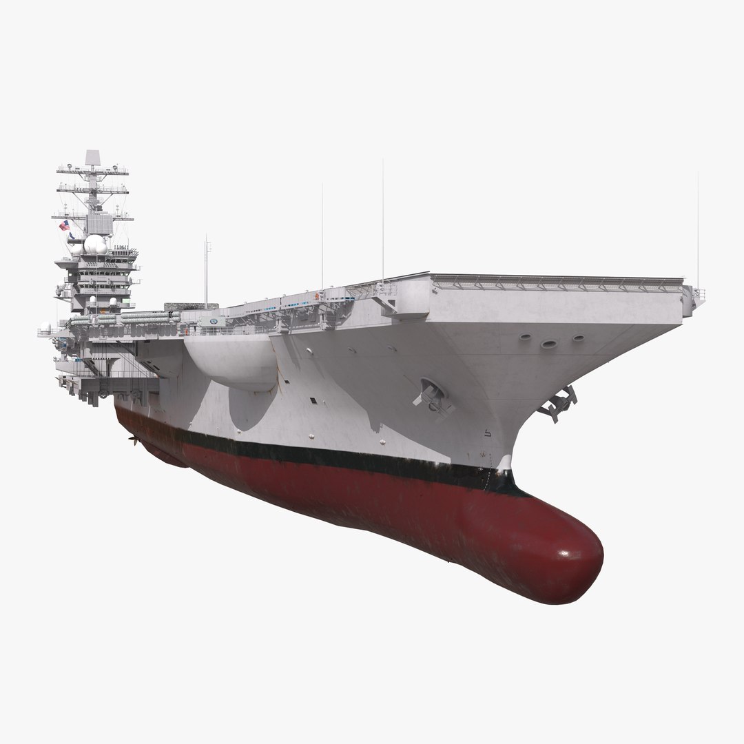 USS George H W Bush CVN-77 3D model preview