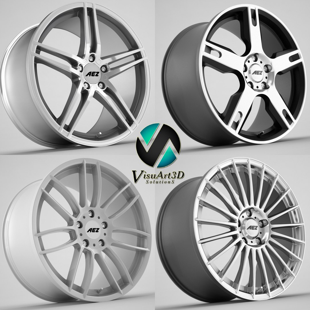 3d model aez wheel rims