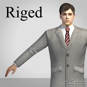 Man V1 Office Character Rigged