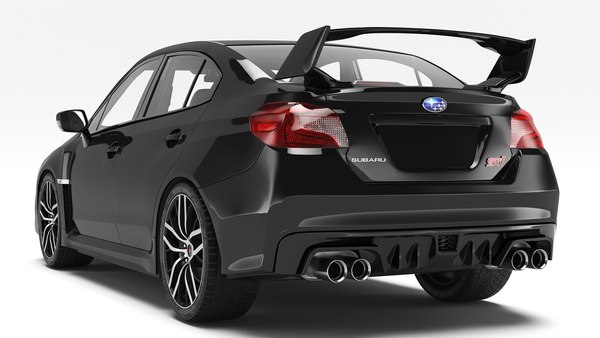 3D model Black Sedan Subaru WRX 2021 Rigged - TurboSquid 2019571