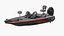 Nitro Z16 Angling Deck Boat Red Black Rigged for Cinema 4D