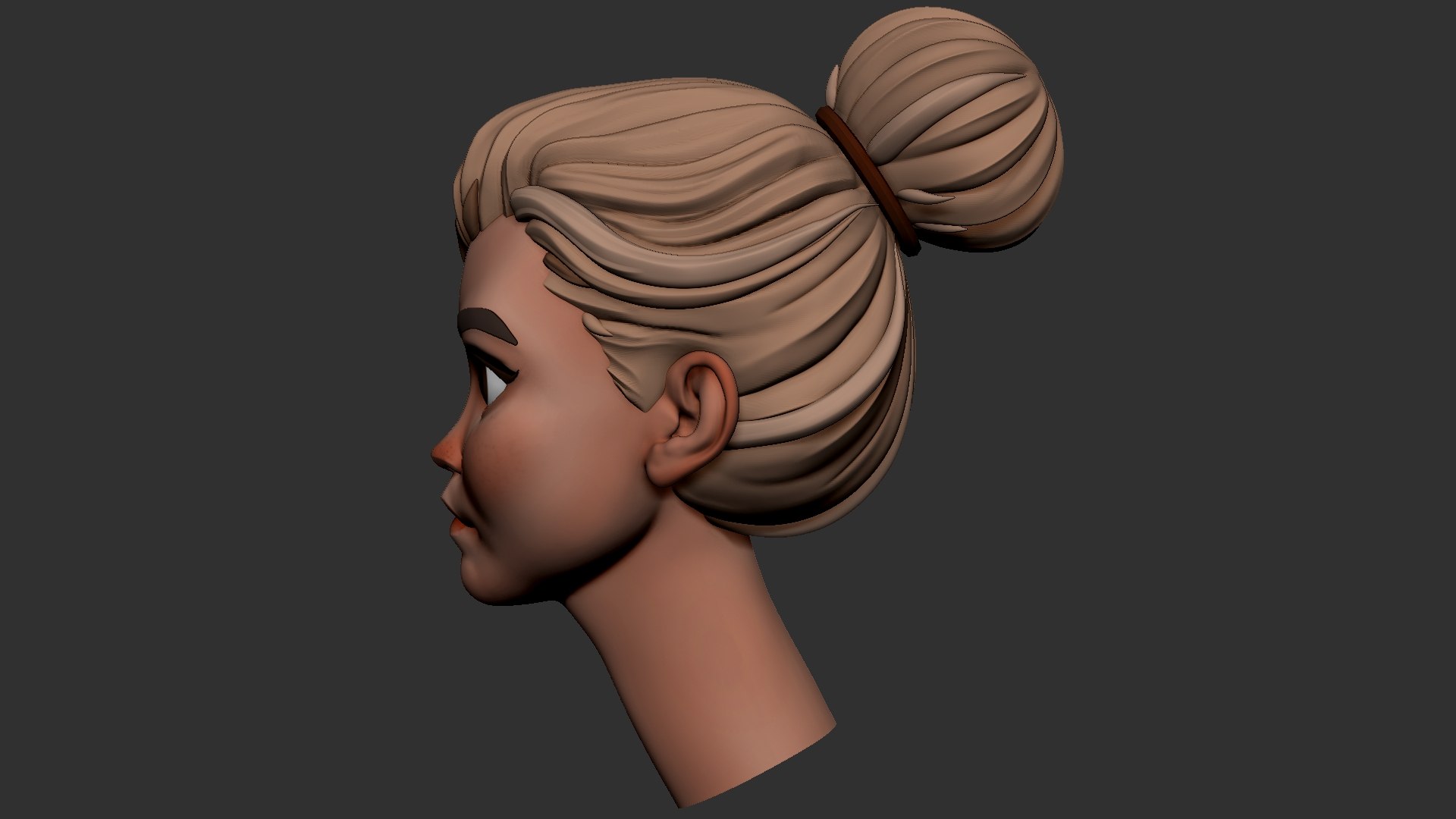 Cartoon Female Character BaseMesh 01 3D Model - TurboSquid 2203831
