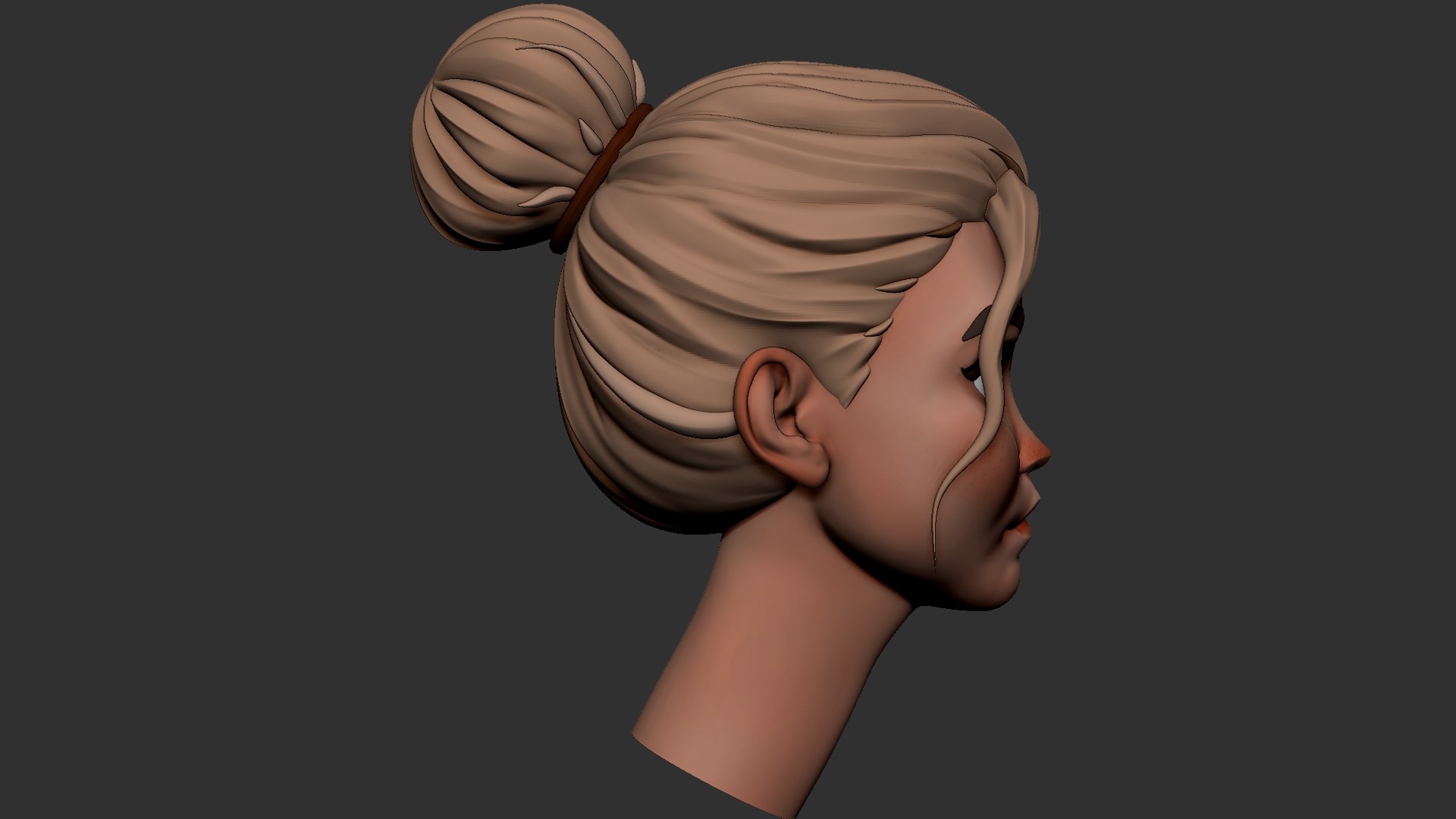 Cartoon Female Character BaseMesh 01 3D Model - TurboSquid 2203831