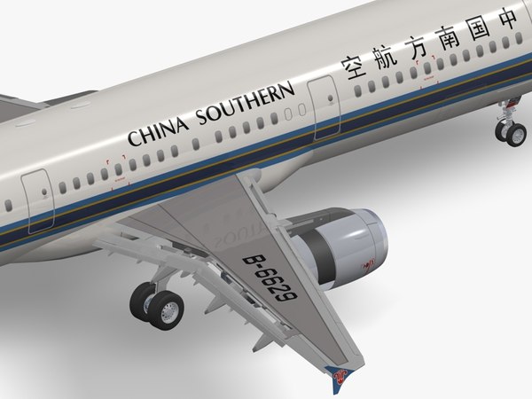 airbus a321 china southern 3d model