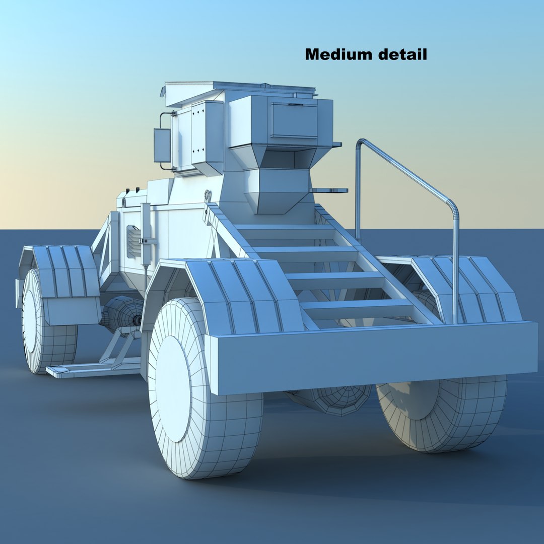 Husky Detection Military 3d Model