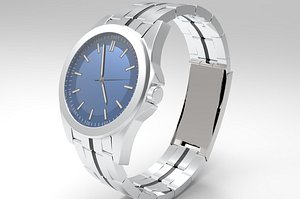 generic classic style wristwatch 3D