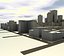 Scène de la ville Lowpoly