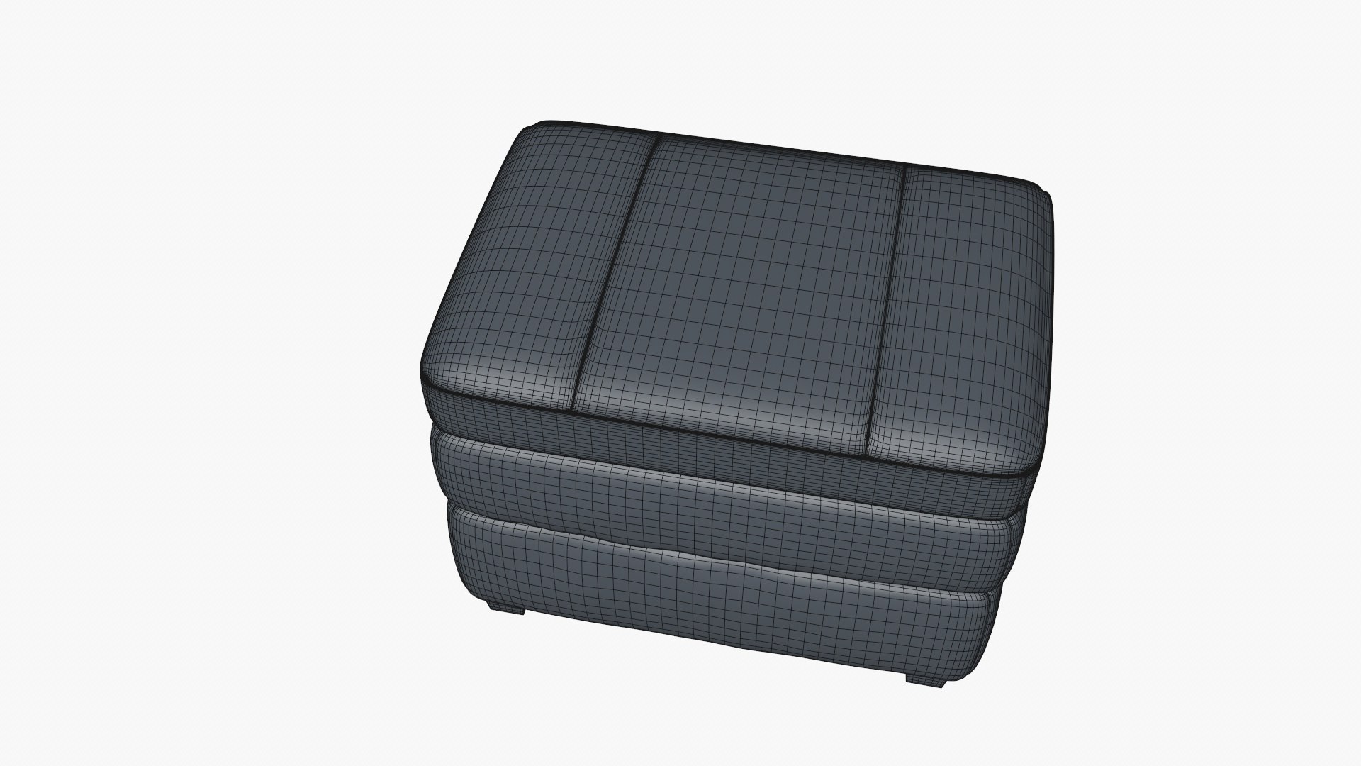 3D Leather Ottoman Cushion Model - TurboSquid 1412158