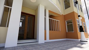 Residential building G plus 4 in Revit 3D model