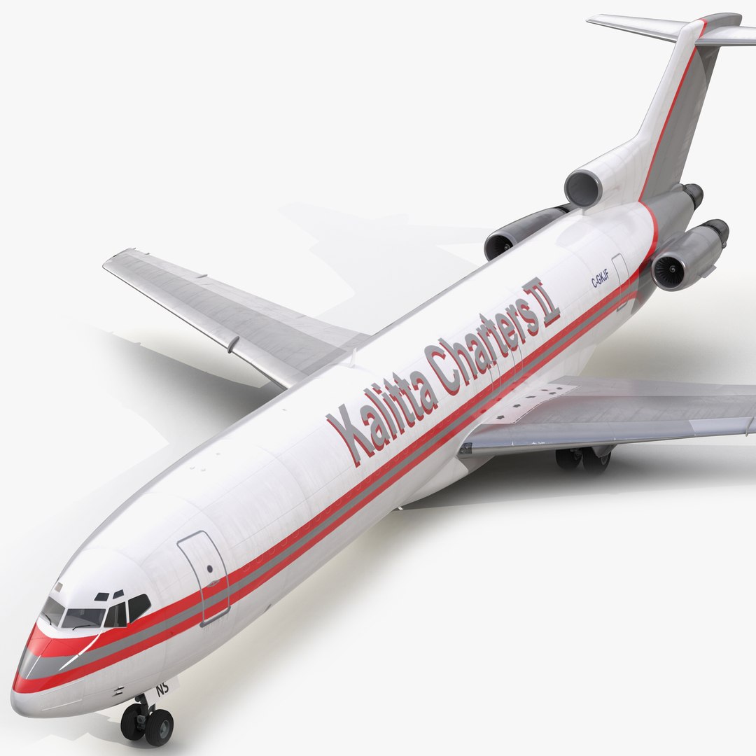 Boeing 727-200F Kalitta Air 3D Model 3D model preview