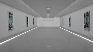 Sci Fi RoomC4d 3D model