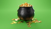 St Patricks Day Leprechaun Pot of Gold
