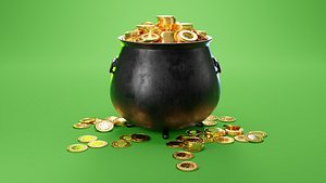 St Patricks Day Leprechaun Pot of Gold