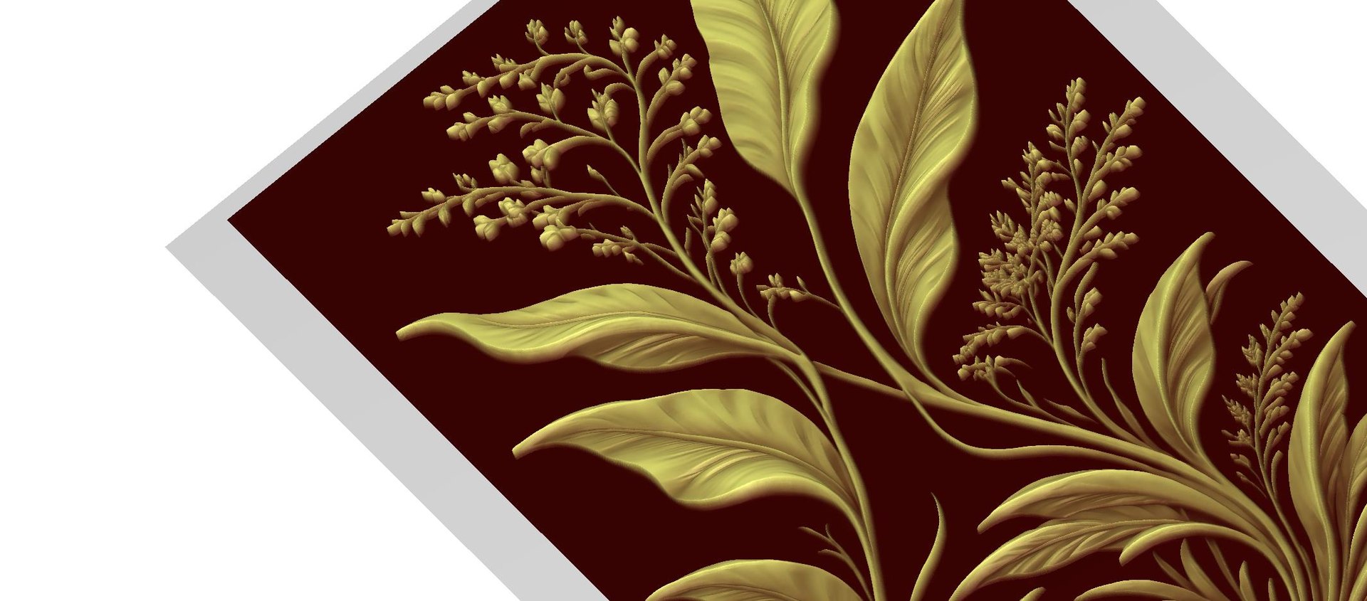 3D Modern Botanical Floral Leaf Decor Bas Relief Mural STL CNC 70 model https://p.turbosquid.com/ts-thumb/BJ/5zUVQx/zv/a65/jpg/1788392805/1920x1080/fit_q87/1c1cc3e65b664e955440f154f3ca485578bc125c/a65.jpg