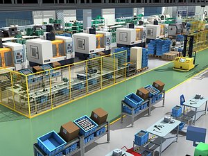 Factory Interior Scene