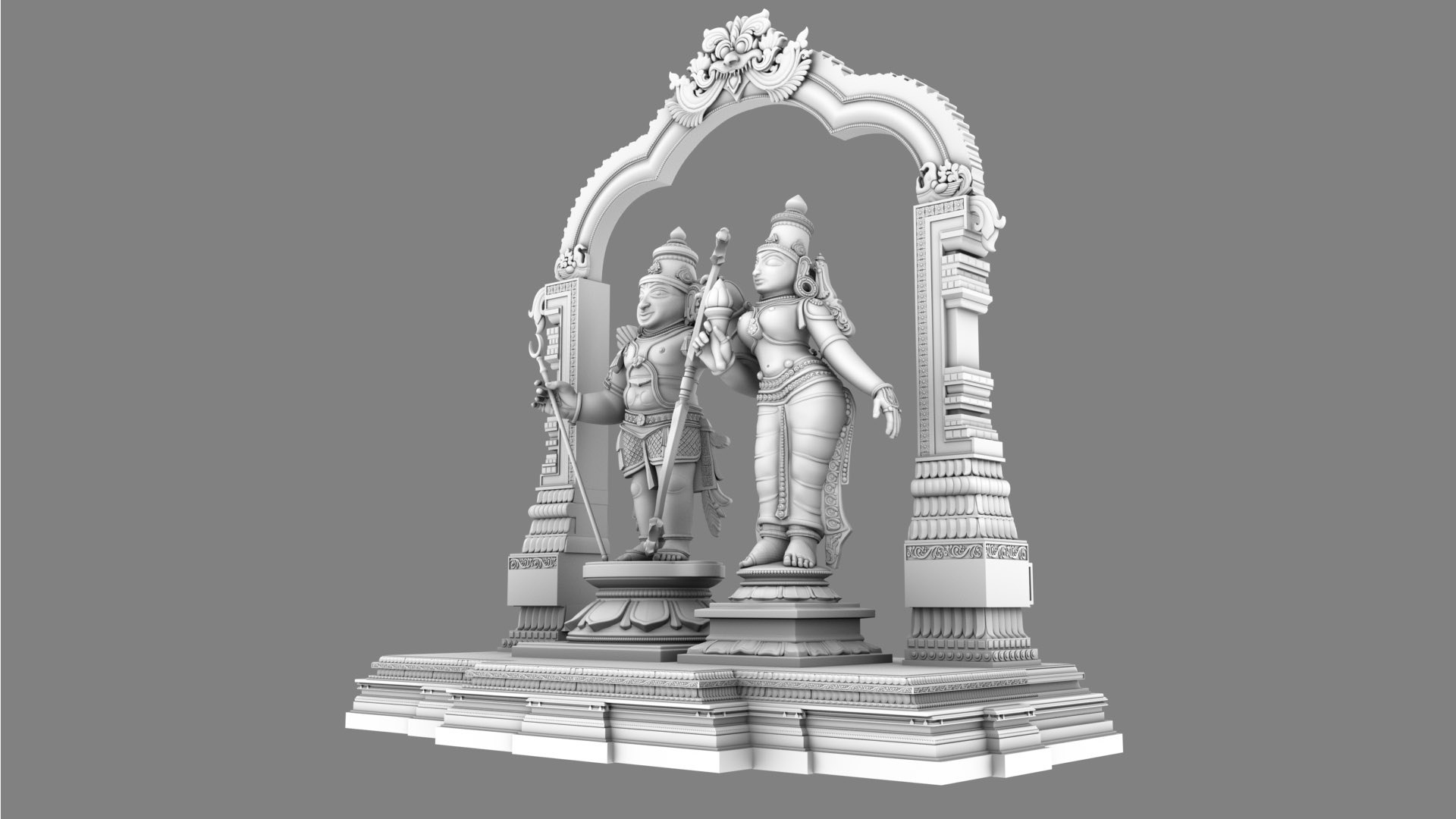 God Ram Sita Statue 3D Model - TurboSquid 2165107