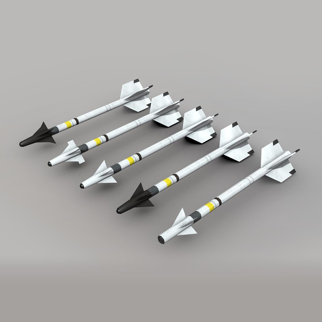 Aim-9 Sidewinder 3d Max